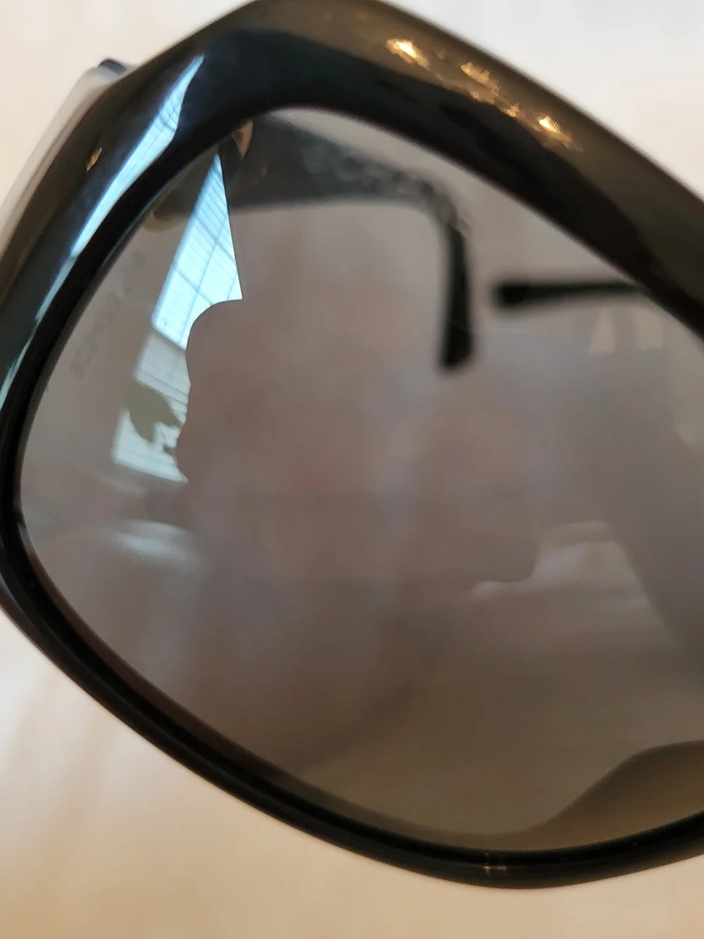 Chanel Black Oversized Women's Sunglasses - Picture 9 of 9